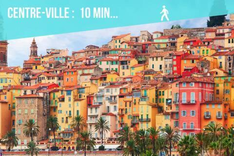 Le Montfleuri- Centre-Ville - Parking Prive - Vue Mer 멍똥 외부 사진